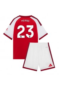 Arsenal Mikel Merino #23 Babyklær Hjemme Fotballdrakt til barn 2026-27 Korte ermer (+ Korte bukser)